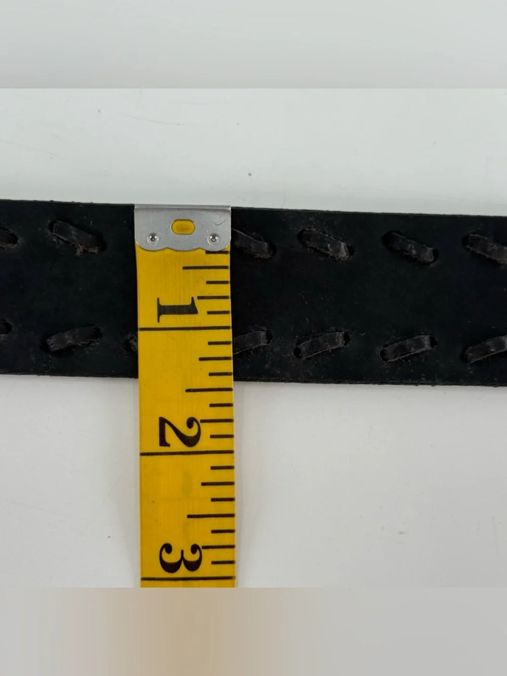 Levi’s Black Laced Leather Belt 36 - Picture 8 of 8
